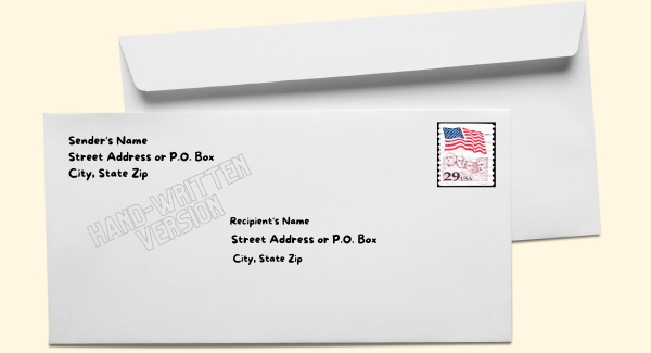 US mailing address format