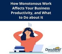 Monotonous Work Affects Your Business Productivity