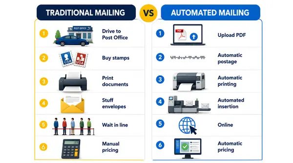 Printing and Mailing Solution for international mail