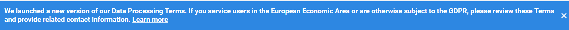 Google Analytics Notice