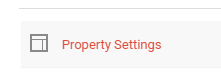 Property settings